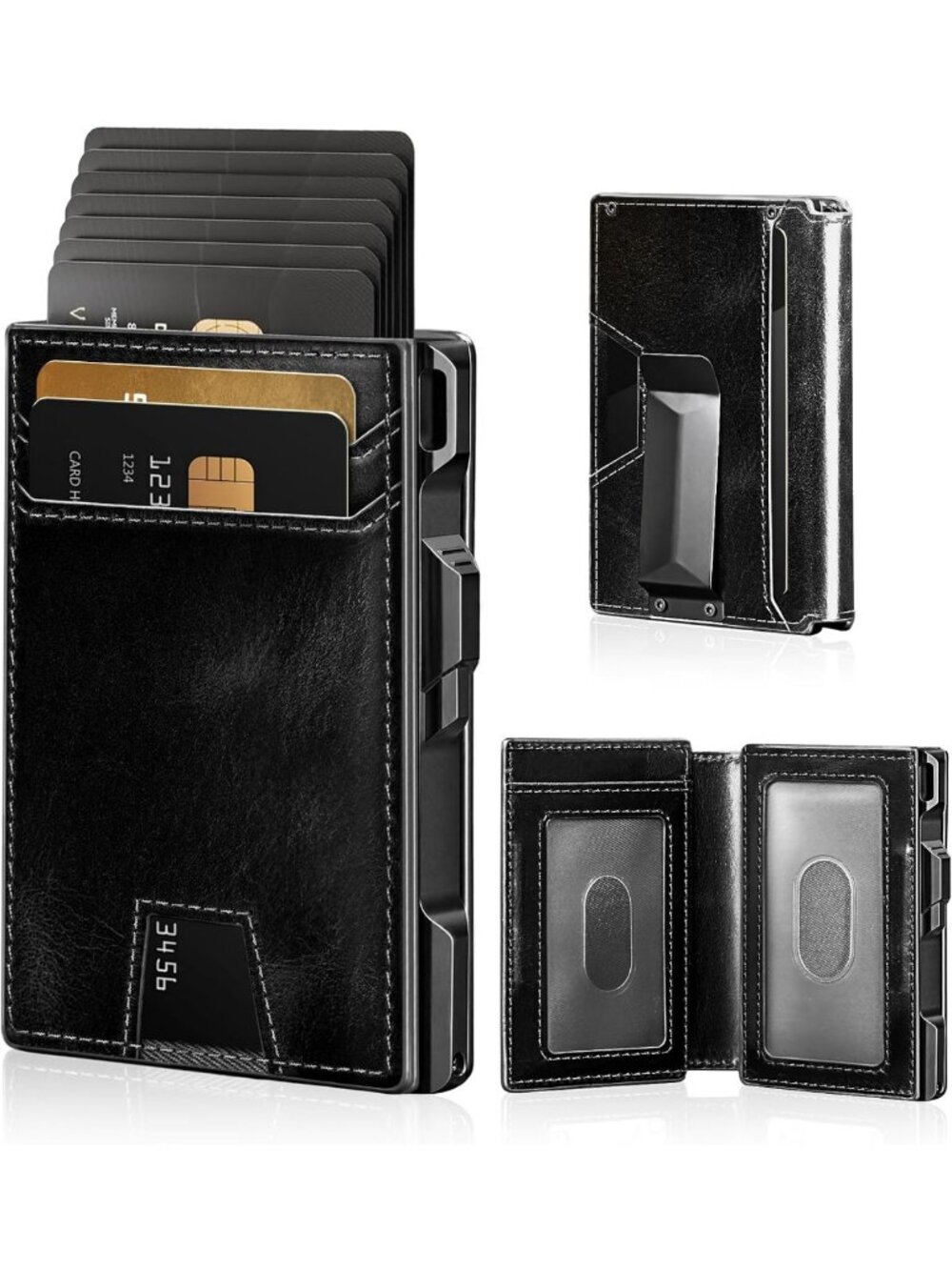 Slim Minimalist RFID Blocking Wallet for Men - Genuine Leather, 2026 Style